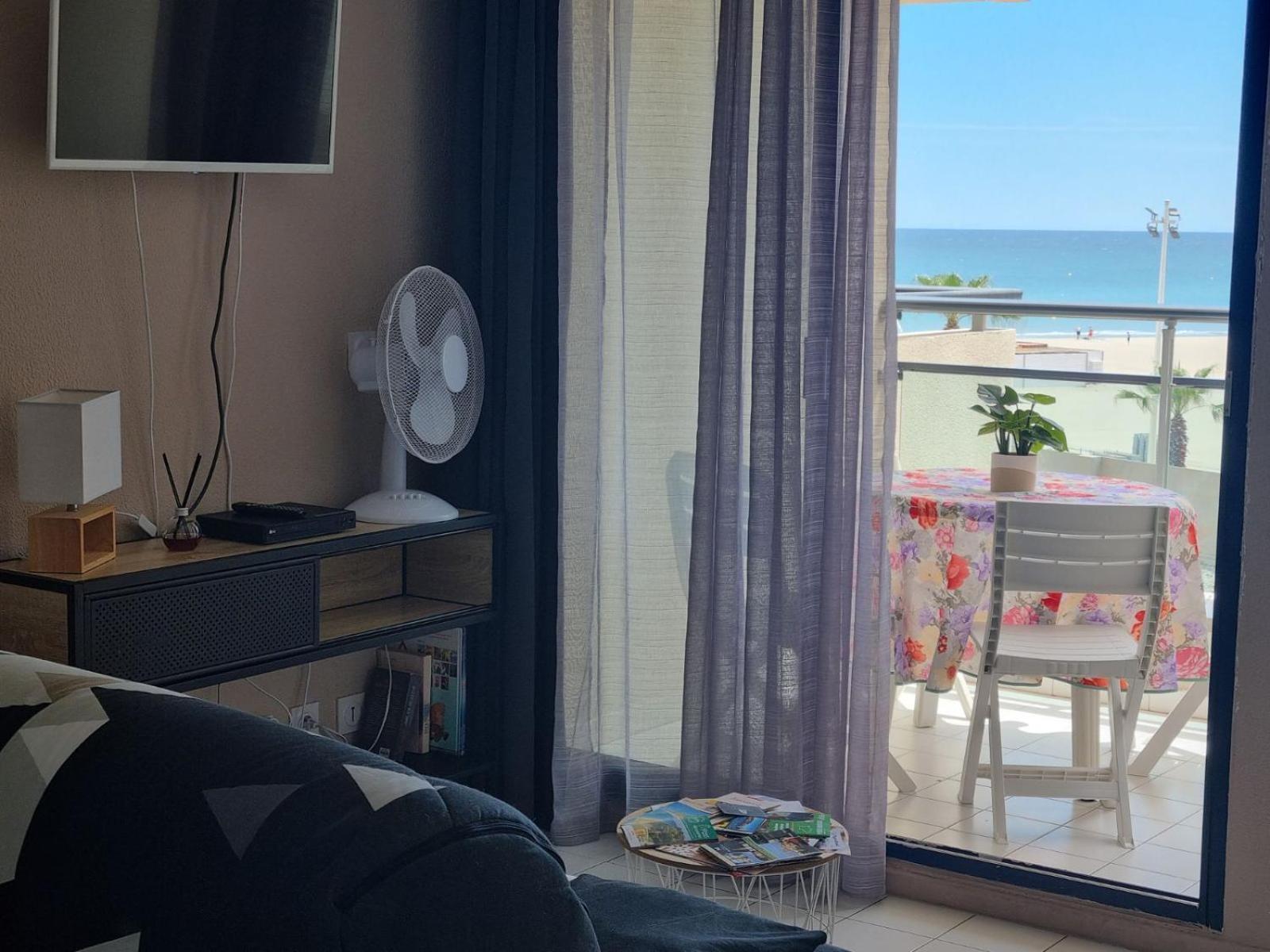 Studio Cosy Climatise Vue Mer Canet Plage 3Etoiles Esterno foto